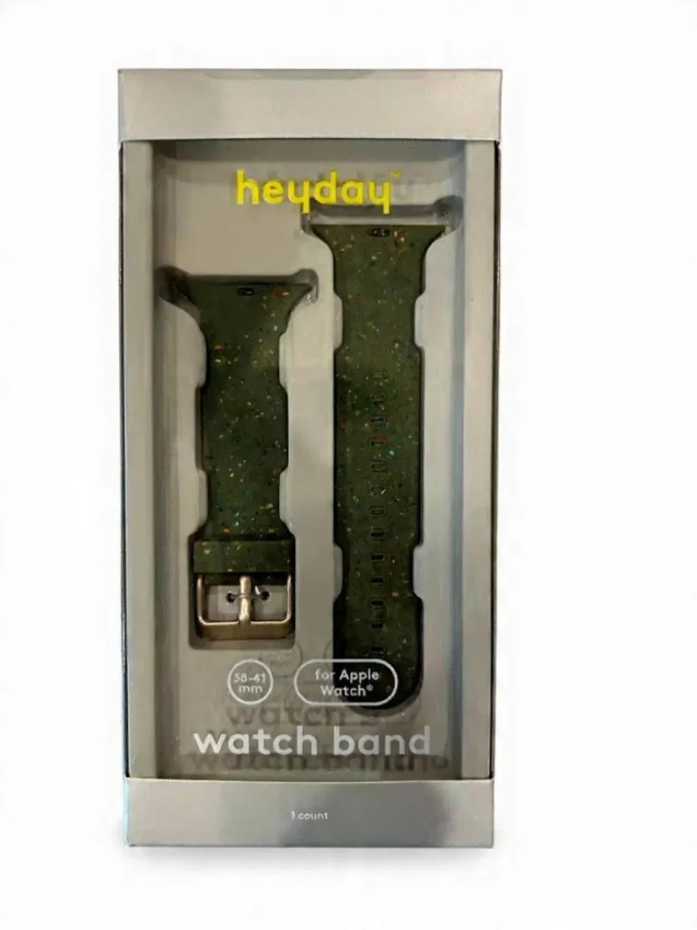 *NIB* Must-Have* Heyday Silicone Apple Watch Band 38/40/41mm - Speckled Green